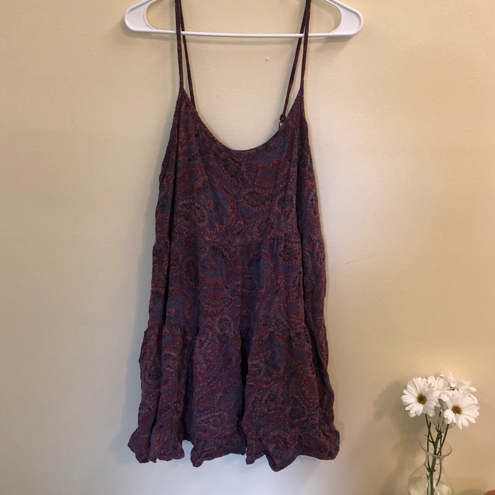 Flowy purple spaghetti strap dress